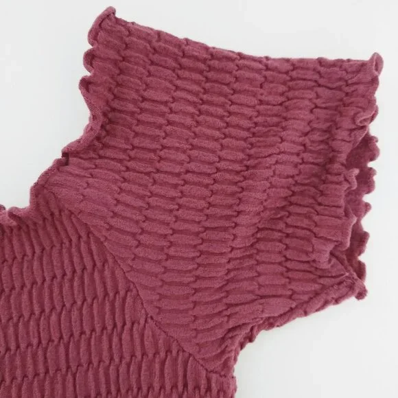 Free People Moulin Ruched Cami Top in Mouve Size M-L - Picture 4 of 6